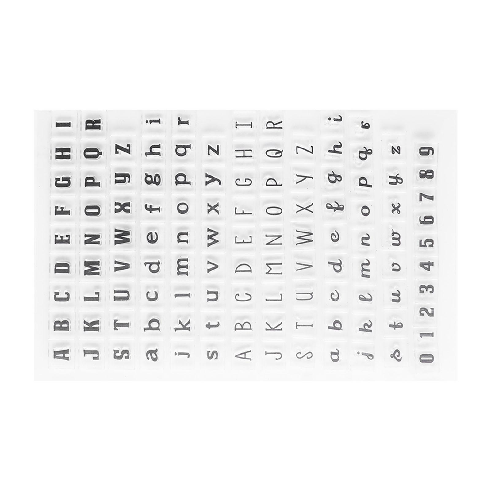 

Alphabet Numbers Transparent Silicone Stamp Seal for DIY Scrapbook(Y38 Capital Lowercase)