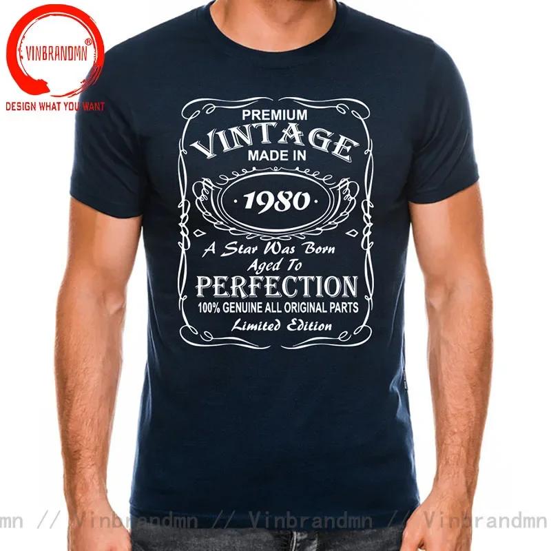 Vintage Legends Are Born In 1980 45 Years Old T Shirt Unisex Made In 1980 Tshirt Birthday Retro Anniversary Tees Streetwear Tshirt