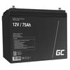 AKUMULATOR AGM GREEN CELL ŻELOWY 12V 75AH