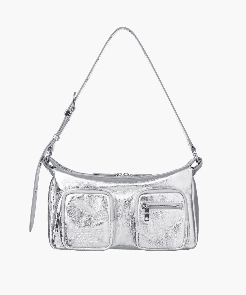 Margesherwood Outpocket Hobo_Silver Crinkle