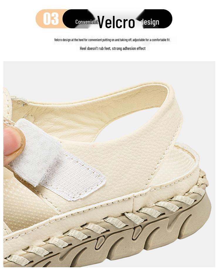 Women's & Men's Large Hollow Out Closed Toe Casual Beach Sandals
