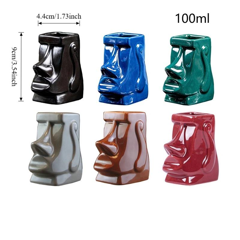 Creative Ceramic Mug Hawaiian Cocktail Mug Wine Cup Home Decor Home Decoration Accessories Gothic Decor Statues for Decoration