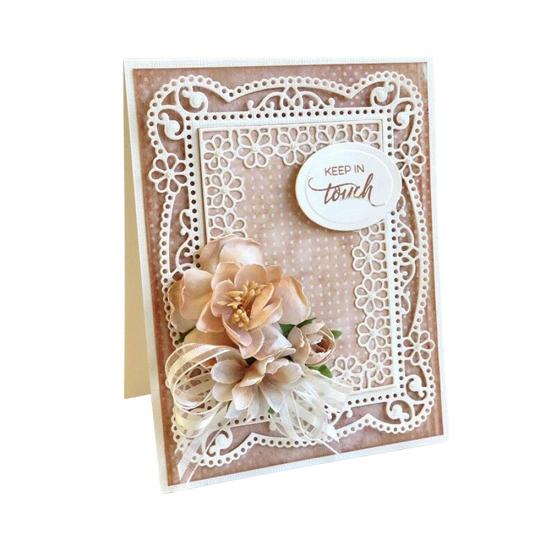 

Прямоугольная цветочная рамка, металлические штампы, сделай сам, скрапбукинг, карты, альбом, трафарет