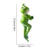 Resin Frog Figurines Cute Climbing Frog Figurines Flower Pot Hugger for Plant Lovers Yard Patio Lawn