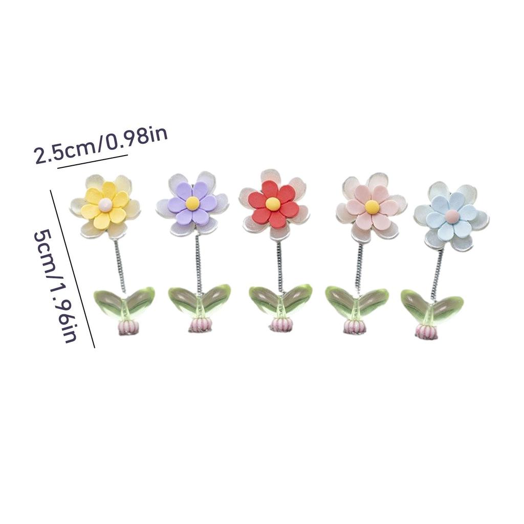 Flower Car Decor | Car Dashboard Decor 5 Pcs - Flower Car Dashboard Decoration,