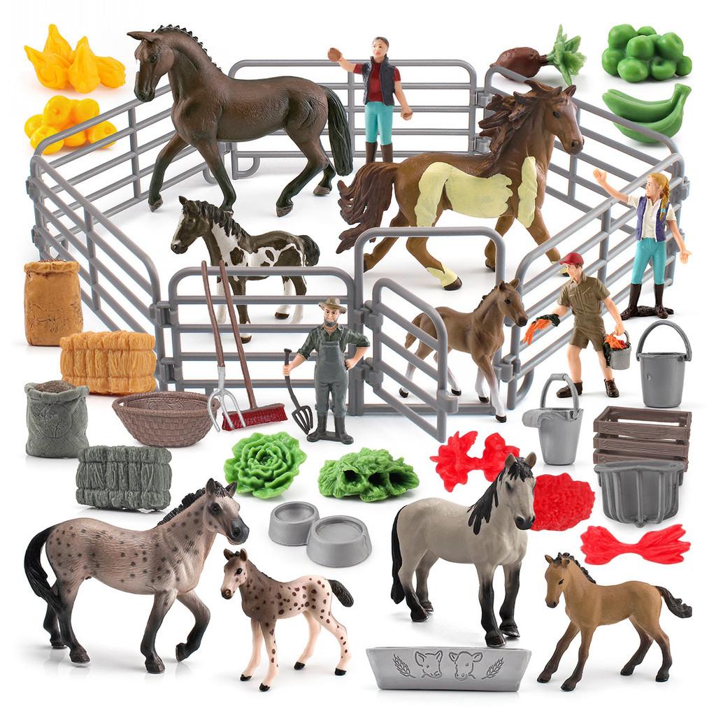 Kids Toy Animal Model Pvc Farm Scene Decor For Children Playroom Playset