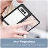 Pre Google Pixel Fold Priehľadný Zadný Kryt Proti Poškriabaniu TPU+Akrylový Kryt na Telefón
