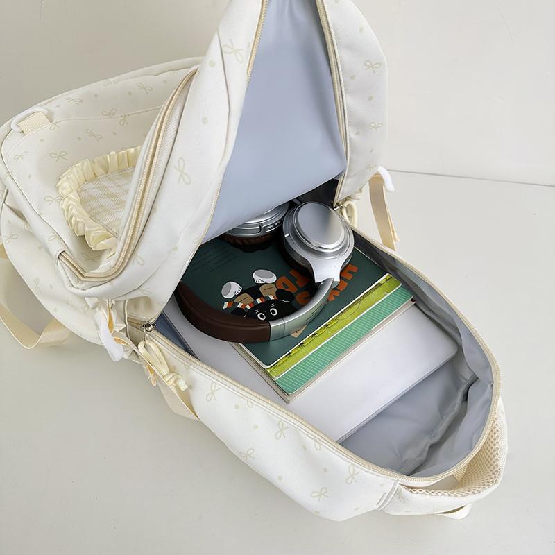 Junior School Schoolbag Women's Check Large Capacity Backpack