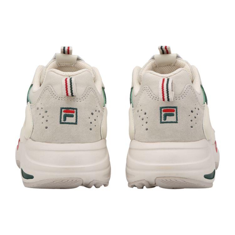 Fila Ray Tracer Beige Green Red Unisex Sneakers Cream White 1RM01153-926