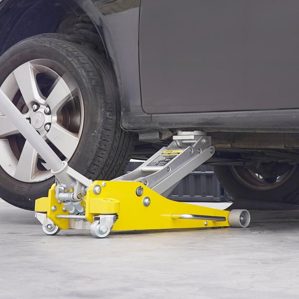Low Profile Floor Jack 3 Ton Heavy Duty Dual Piston Rapid Pump