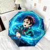Japanese-style cartoon Demon Slayer Kamado Tanjiro & Kamado Nezuko umbrella including home travel and outdoor activities Multi functional umbrella 3