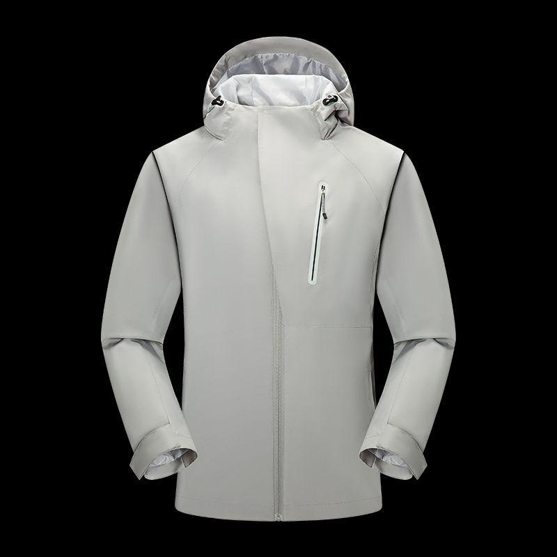 Spring and Autumn Waterproof Hooded Couple Quality Single-layer Jacket Men's and Women's Jacket Trench Coat Jacket