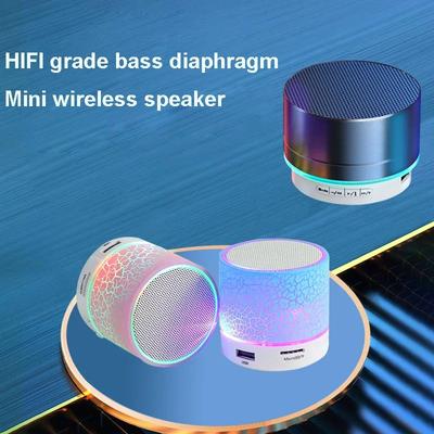 Bluetooth Mini Speaker Wireless Sound Box Colorful LED TF Card USB Subwoofer Portable MP3 Music Player for PC Phone Subwoofer