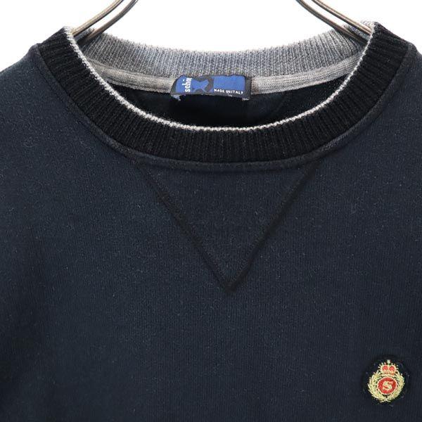 Mila schon Hergestellt in Italien Logo Stickerei Langarm Strick Herren Gebraucht