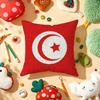 Turkiye Turkey Flag Cushion Cover Plush Fabric Soft Double-Sided Printed Sofa Warm Winter Home Gift Pillow Cover