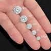 0.5 Carat Moissanite Loose Gemstone, Multi-Size, D Color, Colorless, Transparent, VVS1, Brilliant Round Cut, Moissanite Diamond, for Rings, Earrings,