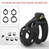 Newest!!!  V6 Version 3D Printed Double-Arc Chastity Device with 4 Size Ring, Penis Ring Lock Cage Cock Belt, Adult Sex Toys