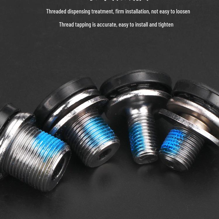 High Carbon Steel Anti-slip Hexagon/Square/Splined Crank Screws for Bicycle Bottom Bracket - M8/10/12/15.
