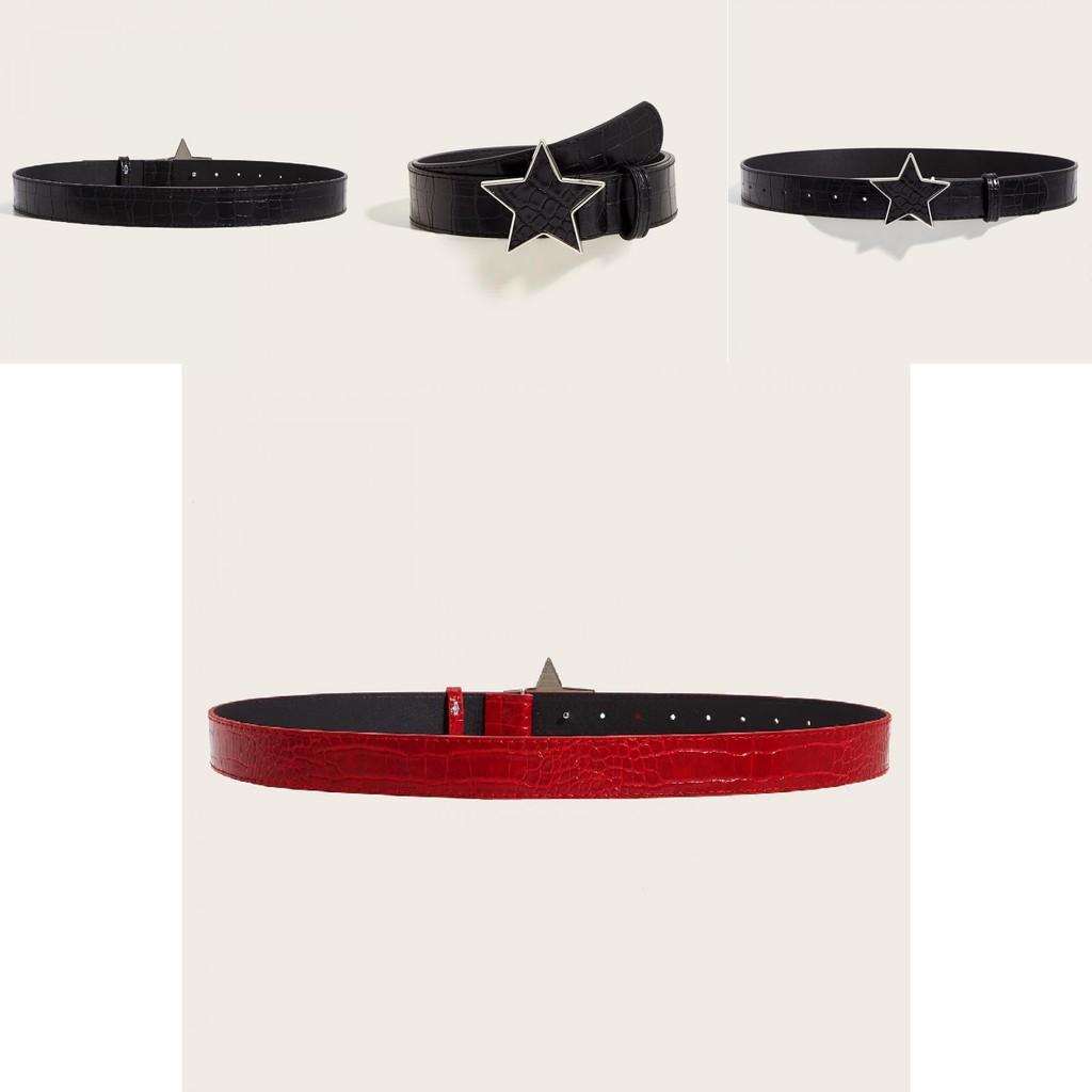 Nonconformist Pu Leather Belt With Metal Buckle And Punk Design For Streetwear
