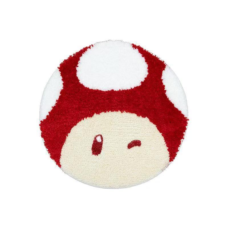 

Cartoon Mushroom Flocked Seat Cushion - Perfect for Students, Classroom, Office, or Winter Comfort 40*40cm Winter Warm Flocked Cushion