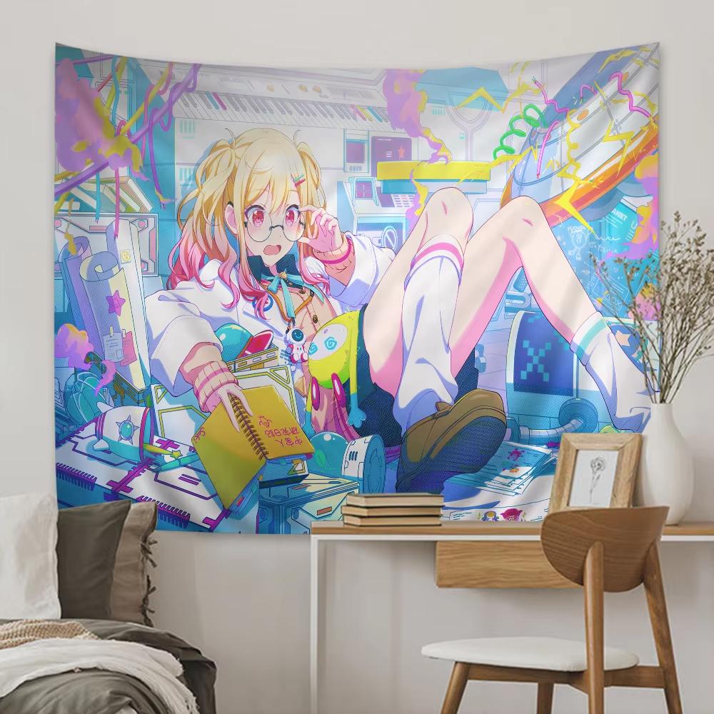 ProjectSekai Tapestry Anime Tapestry Wall Hanging Cloth Home Decor Headboard Aesthetic Room Decor Backdrop Cloth Party Banner