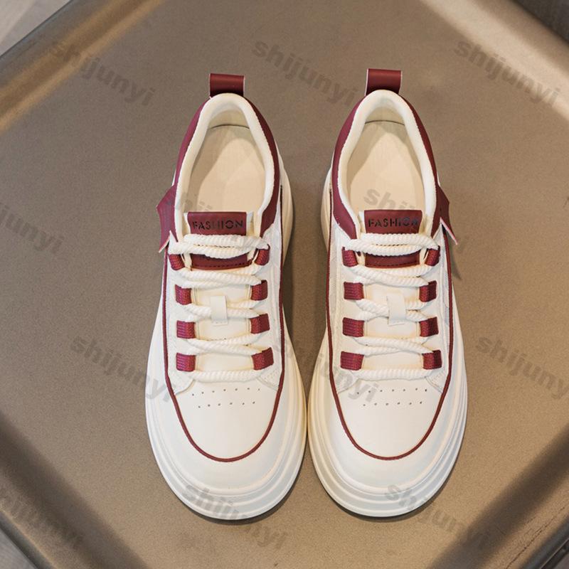 Fashion Women Shoes 2025 New Summer Mesh Breathable Height Increase Lace-up Casual Shoes Comfortable Non Slip Women Platform Sneakers