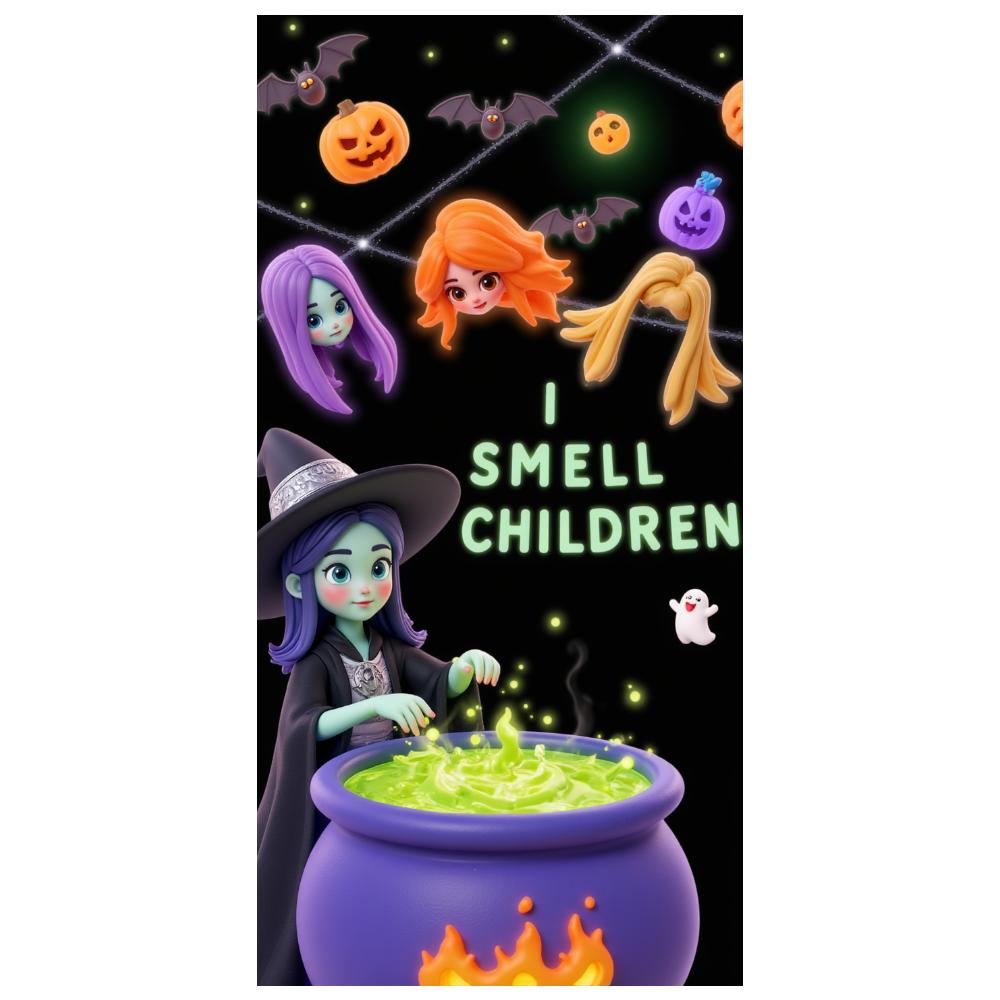 Halloween Banner Kessel Kürbis Banner Halloween Party Banner Farbenfrohes Design für Halloween Party Themenparty