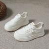 2025 new thick-soled lightweight little white shoes women's spring popular versatile leisure sports women's shoes student height-increasing board sho