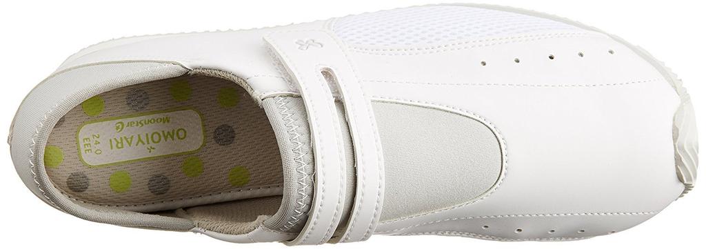 Moonstar Work Omoiyari 510 Nurse Size 3E Women's Sneaker-Style Shoes, Silver, 26cm,