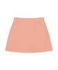 High School Disco Coated Color Block Skirt_Coral
