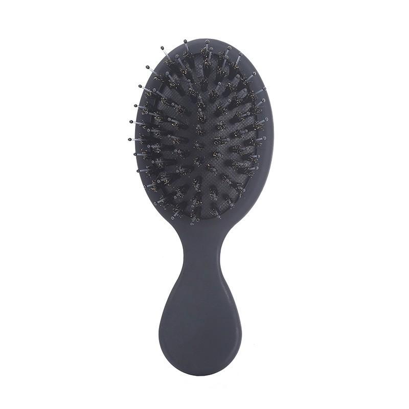 1PC Oval Boar Bristle & Nylon Hair Comb Anti-static Kids Mini Portable Scalp Massage Comb Salon Hair Care Brush Styling Tool