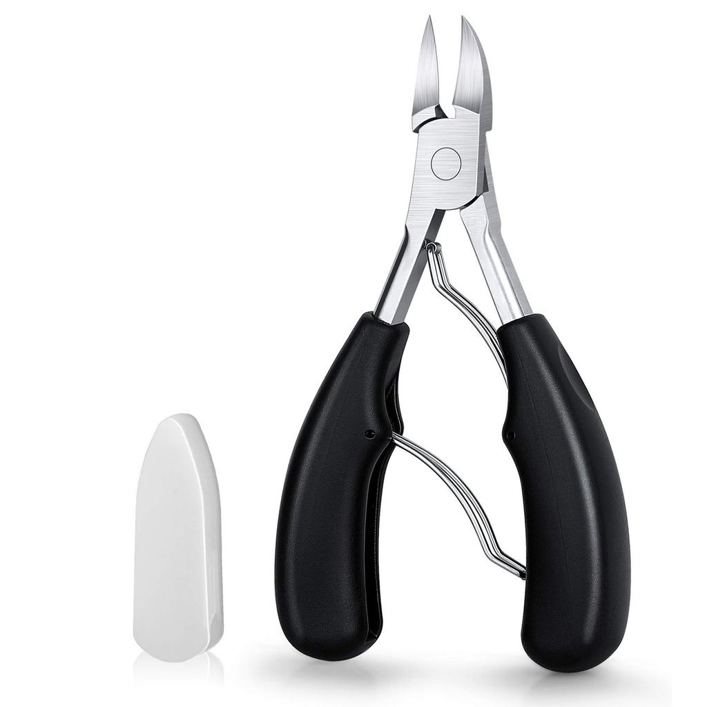 Stainless Steel Professional Nail Clippers For Thick Nails&Ingrown Toenails Sharp Curved Blade Cutter Manicure Pedicure Tool