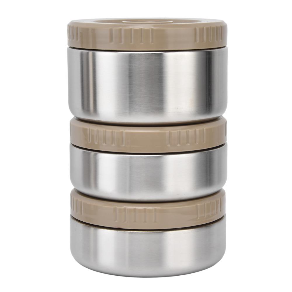 2000ml Insulated Lunch Container 3 Tier Portable Lunch Set Stackable Food Container  For Work