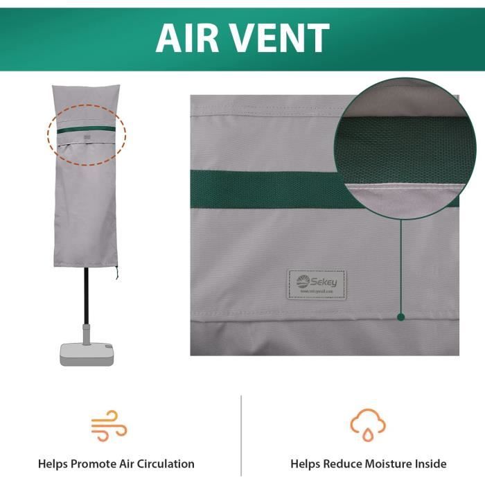 Housse de protection - sekey - 270cm x 460cm - imperméable - 100% polyester - gris clair