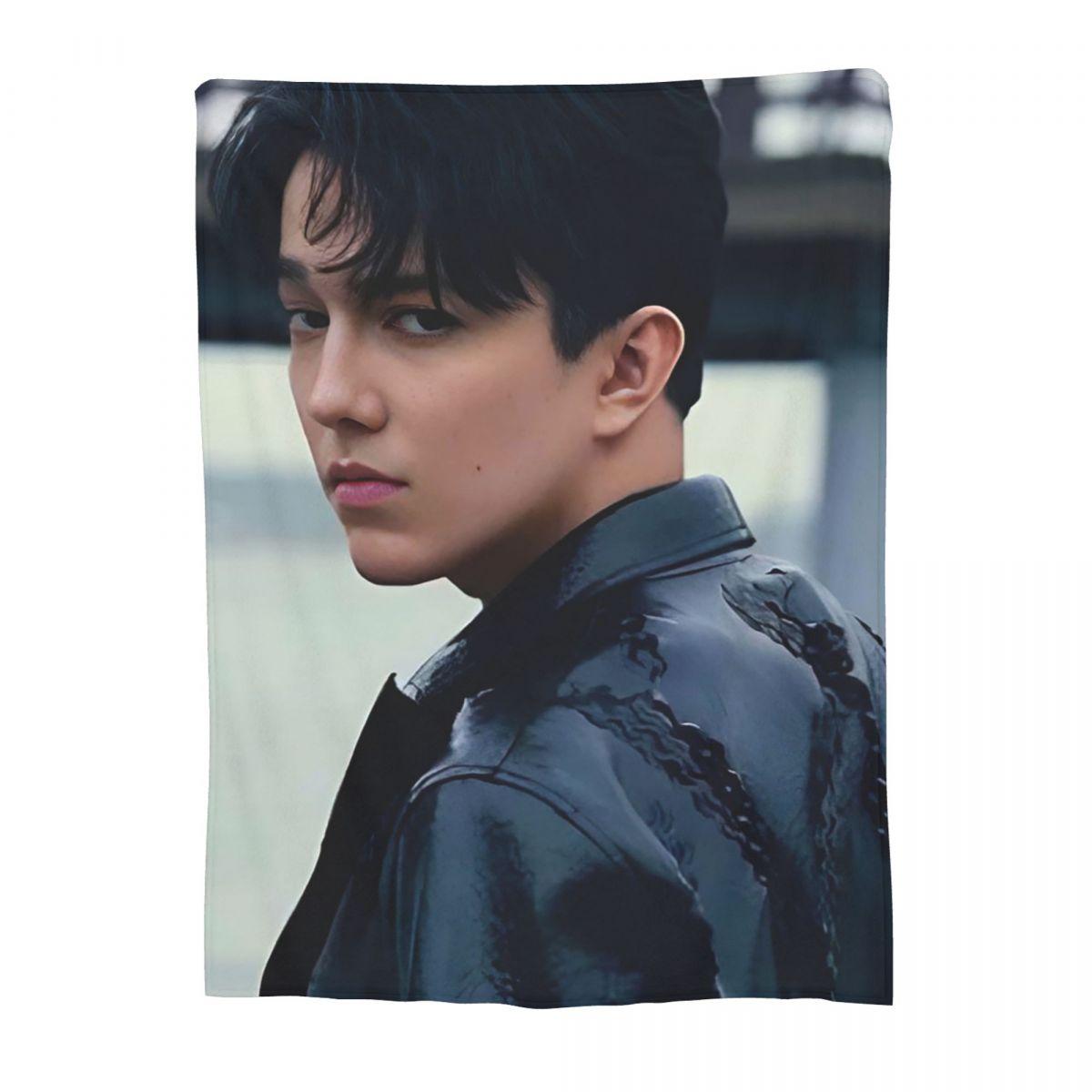 

New Arrival Singer Dimash Blanket Soft Warm Flannel Throw Blanket Bedspread for Bed Living room Picnic Travel Home Sofa 80x120cm