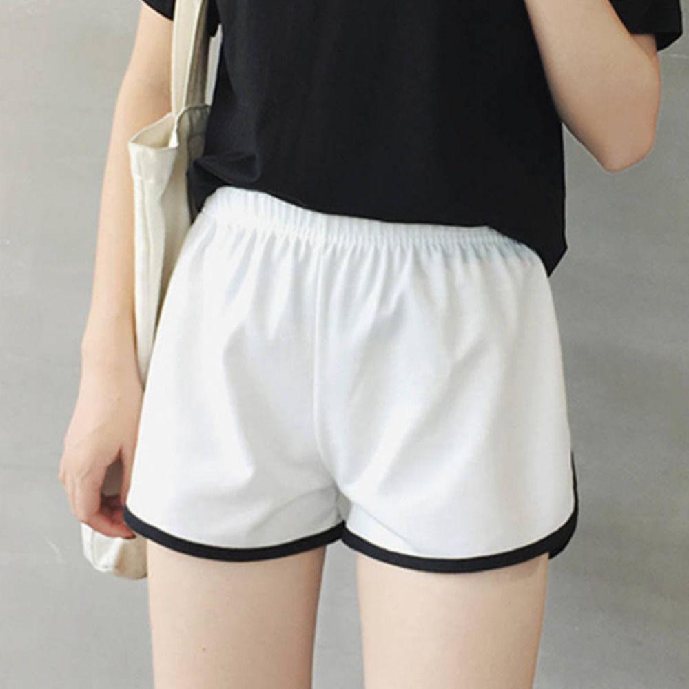 Loose Wide Leg Shorts High Waist Mini Short Pants Fashion Sport Shorts  Ladies