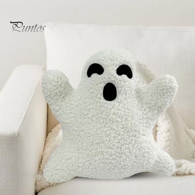 Halloweenský polštář duch Dekorativní plyšová panenka duch Plně vycpaný polštářek duch do obývacího pokoje Ložnice Pohovka Domácí dekorace