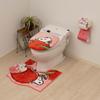 Senko Snoopy Fresh Fruit Toilet Approximately 58 x 60 Character and Animal 72671 Mat, cm, Red, Design,