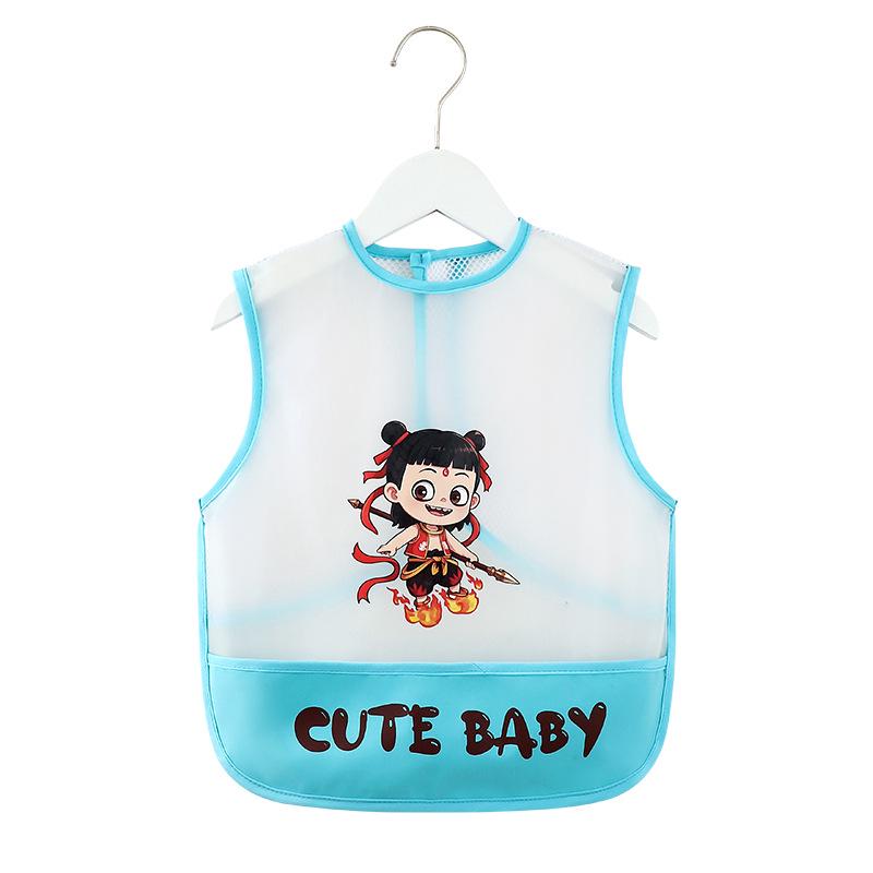 Breathable Mesh Baby Bib: Waterproof, Wash-Free, Anti-Dirty Eating Smock for Infants & Children