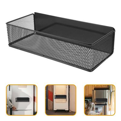 Magnetic Over The Door Storage Rack For Refrigerator Multi-Functional Basket Fridge Door Spice Rack Kitchen Side Hanging Rack