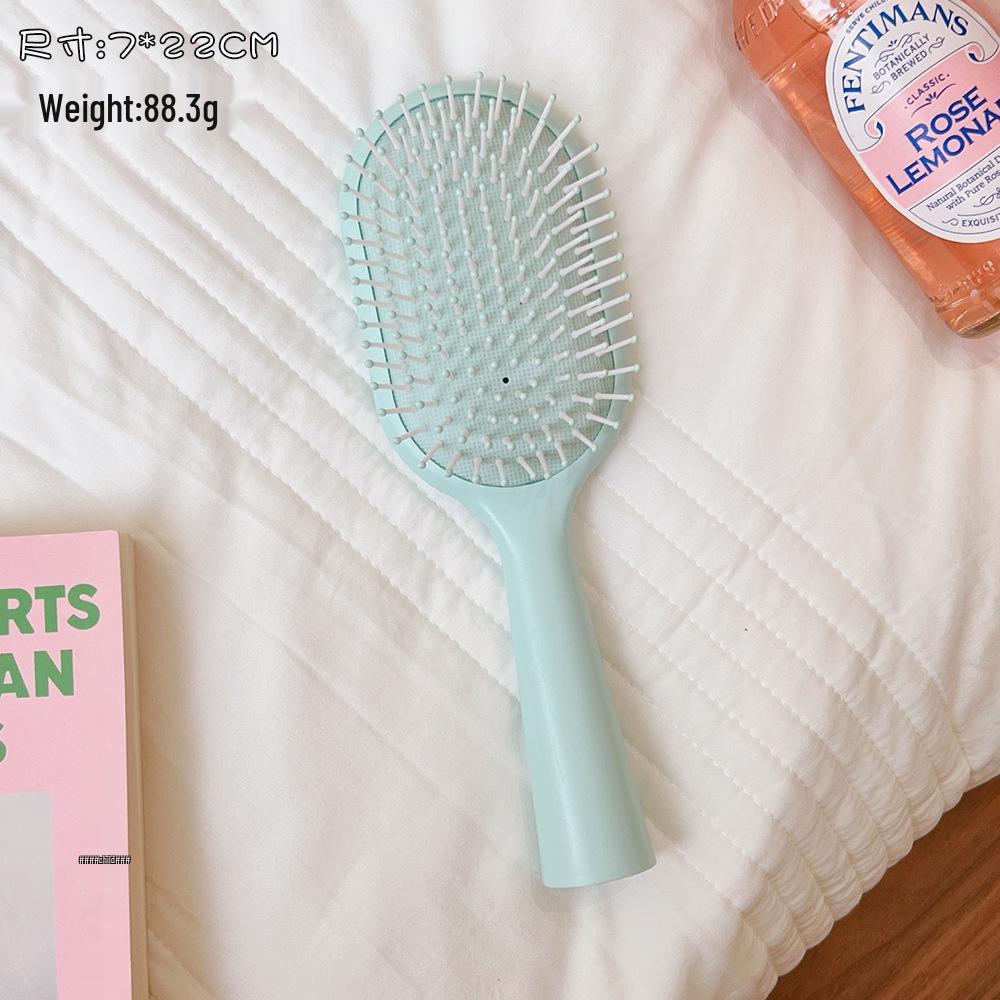 Large Curved Hairbrush with Airbag, Scalp Massage, Men's Fluffy Comb, Curling and Styling Vent Brush.