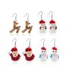 3D Cute Reindeer & Snowman Christmas Earrings for Women