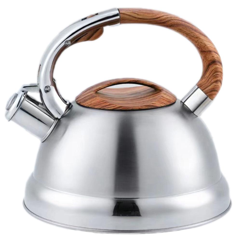 Stainless steel kettle whistle kettle household double bottom gas stove induction cooker universal