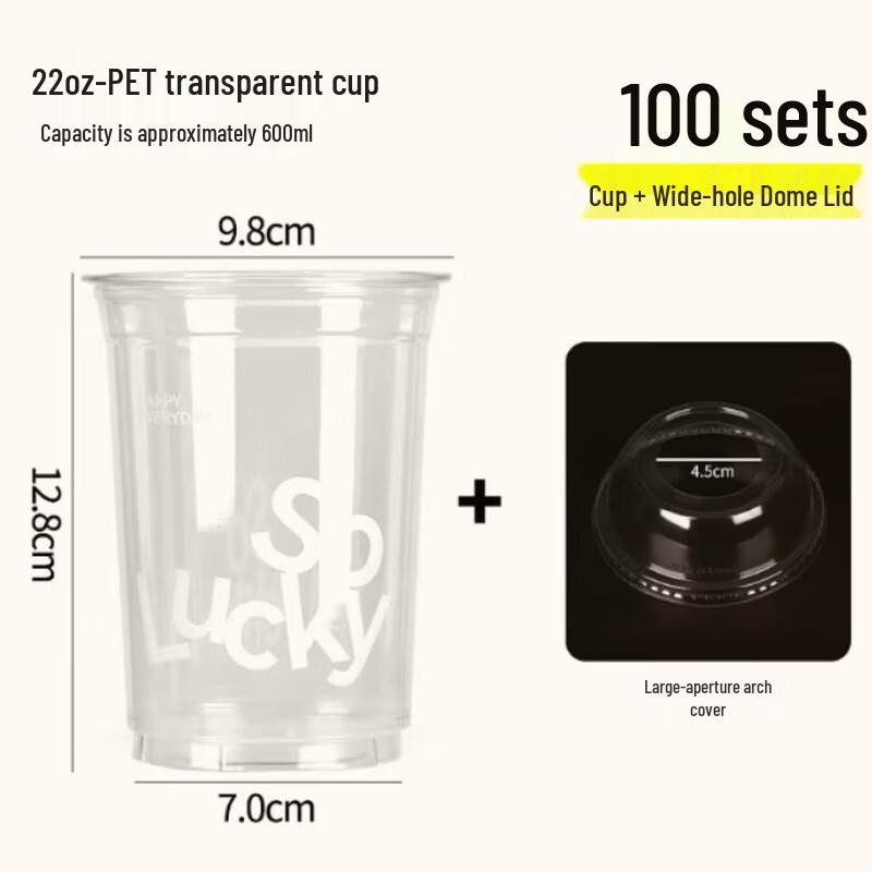 Xingduo Disposable PET Cold Drink Cups with Dome Lids