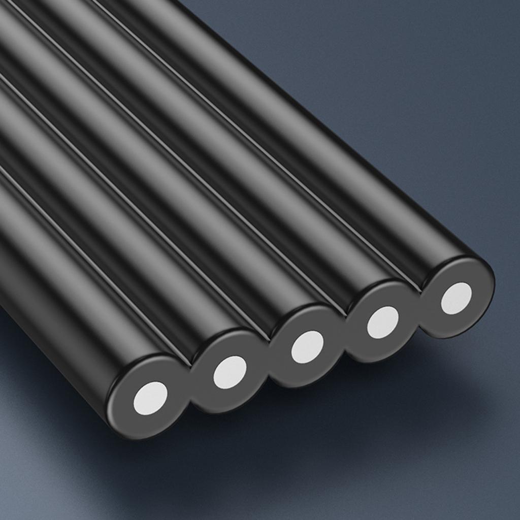 Bendable Type C To Type C Flat Silicone Soft Wire Left and Right Angles 8 Length Optioning for Cameras and Electronics