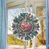 2D Flat DIY Irregular Shaped Drilling Diamond Painting Clock Pendant Diamond Art Clock Pendant Kit for Living Room Decoration