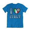 Adult or Kids I LOVE ITALY Football Top TShirt 2024 Italian Euro Shipping