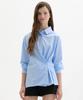 MARIE CLAIRE Two-Way Wrap Shirt (Magcsh03Msb)