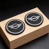 2Pc Car Emblem Anti-slip Cup Holder Mat For BMW X1 F48 E84 U11 X2 X3 E83 F25 G01 X4 X6 E71 X5 E70 F15 X7 GT E93 Auto Accessories kycp51 dbjs5