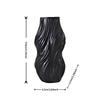 1 Piece of Modern Twisted Vase Ornament, Available in Black/White/Gold, Living Room Tabletop Art Flower Arrangement Vessel, Creative Home Decor A